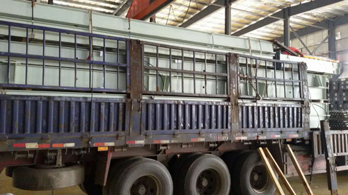 天津萬通大廈信達二期立體停車設備鋼結構發貨現場